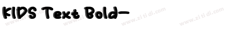 KIDS Text Bold字体转换